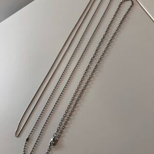 Set of 3 Stainless Steel Necklace